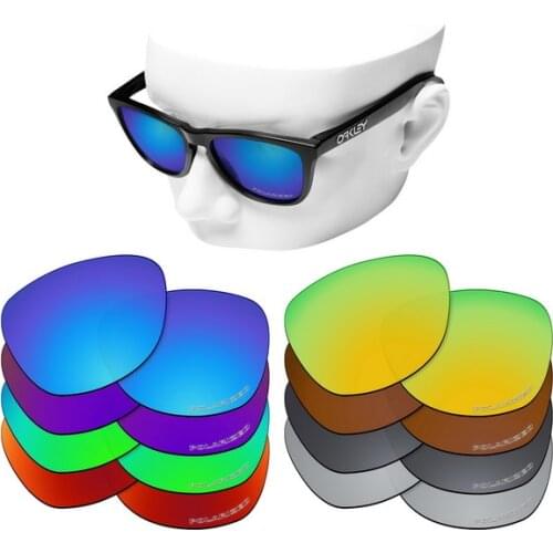 OOWLIT Anti-Scratch Replacement Lenses for-Oakley Frogskins Etched Polarized Sunglasses