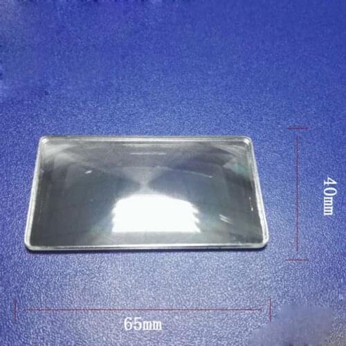 2pc HD 65x40mm Optical PMMA Plastic Parking Car Fresnel Lens Focal Length -350mm Wide Angle Minifier Lens ATM Anti-peep Lens