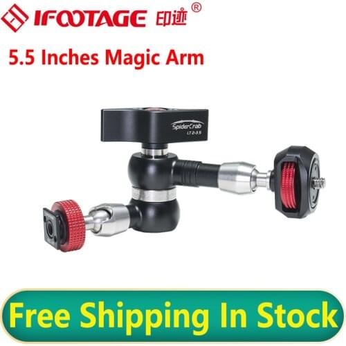 IFootage Spider Crab Magic Arm 5.5 Inches 9.5 Inches Hhand Photography Slr Monitor Fill Light Universal Camera LCD Screen Stand