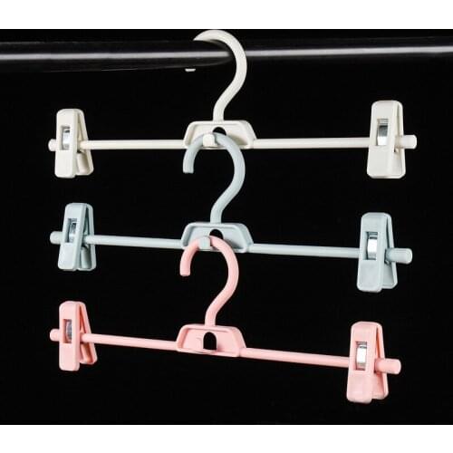 Clothespins Home Gadgets Multifunctional Hanging Storage Stretch Pants Clip Rack Indoor and Outdoor Plastic Hangers