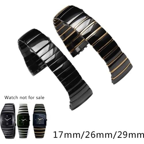 Shengmeirui Ceramic watchband high quality watch strap 17mm 26mm 29mm men women bracelet for Rado Sintra series