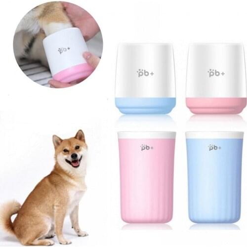 S L Dog Foot Wash Cup Quickly Wash Foot Cleaning Bucket Silicone Dog Brush Soft Large Dog Paw Cleaner Cup For Small Dogs Cats