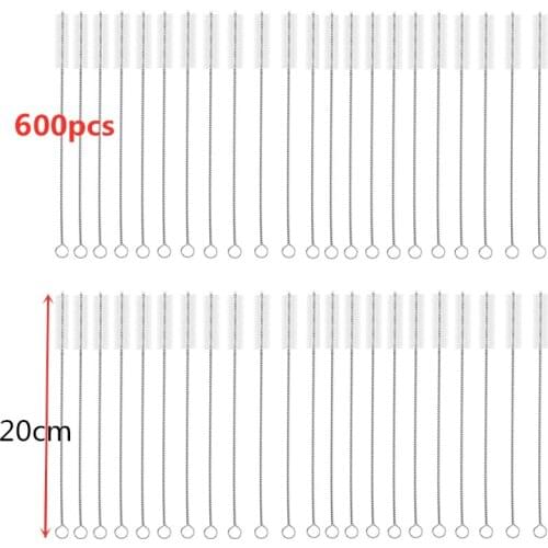 600pcs 20cm Drinking Straws Brushes Pipes Brush Cleaning Brush for Glass Straws Cleaner Bar Tool Drink Tool
