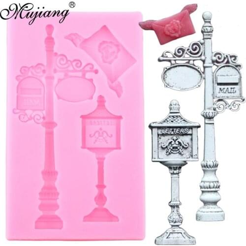 3D Craft Mail Boxes Silicone Mold Sugarcraft Cake Decorating Fondant Mold DIY Baking Polymer Clay Candy Chocolate Gumpaste Mould