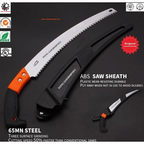 Folding Hand Saw Wood Saw Multi -Purpose 12" Triple Cut Premium Folding Saw Gear Lock for No-Slip Handle Rugged Durability