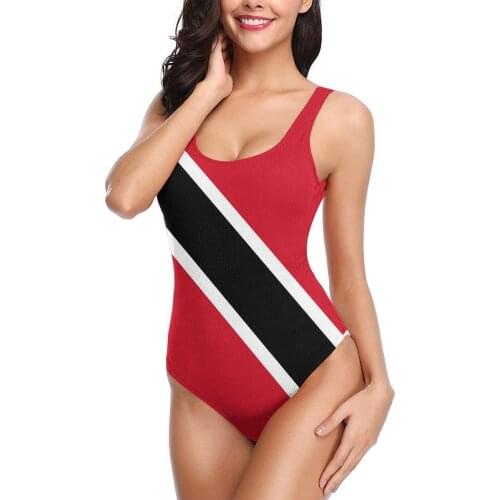 Trinidad Flag Mini Skirt Dress Exotic Bikinis Women Swimsuit Low Waist soft Women swimming Beach wear M3