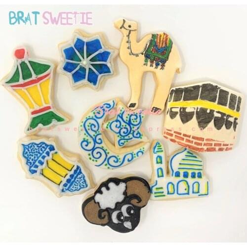 Ramadan Decoration Cookie Cutter EID MUBARAK Star Moon Lantern Camel Church Biscuit Mold Ramadan Kareem Islamic Baking Supplies