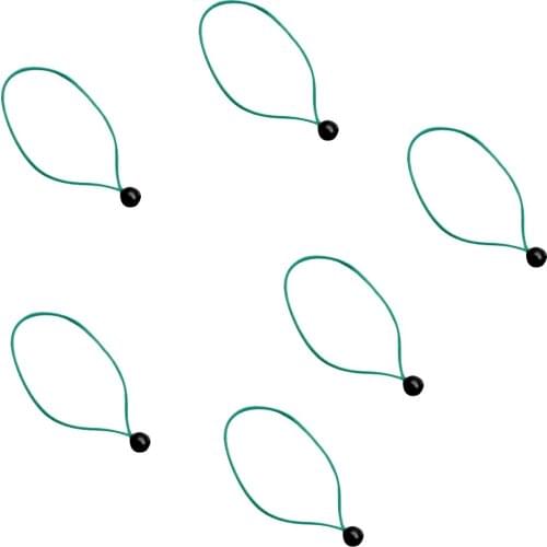 Pack of 6pcs 24cm Elastic Shock Cord Tie Down Loop with Ball Camping Tent