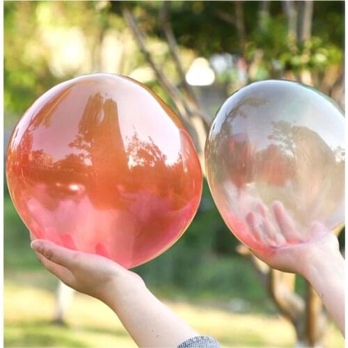 Funny Toys Magic Bubble Glue Toy Blowing Colorful Bubble Ball Plastic Balloon Won't Burst Safe For Kids Boys Girls Gift