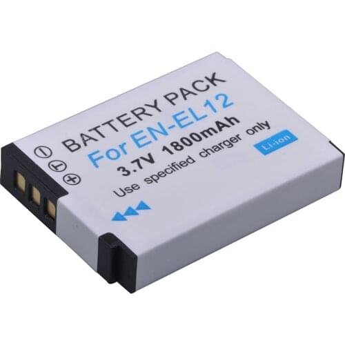 1Pc ENEL12 EN-EL12 Battery for Nikon Coolpix A900 AW130 AW120 S9900 S9500 W300 S9700 S9600 S6000 S8200 AW110 S9100 S9400 Camera