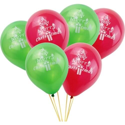 10pcs Christmas Latex Balloon Birthday Party Merry Christmas Decor Happy New Year Party Supplies