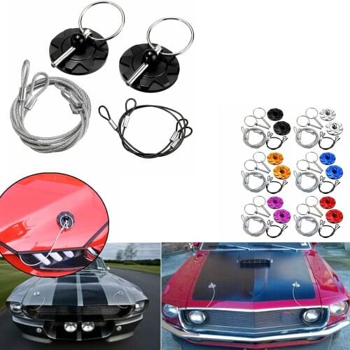 6 color Pair Universal Cars Aluminum Alloy Mount Hood Pin Bonnet Lock Kit Automobile Refitting Kit Car Styling Accessaries