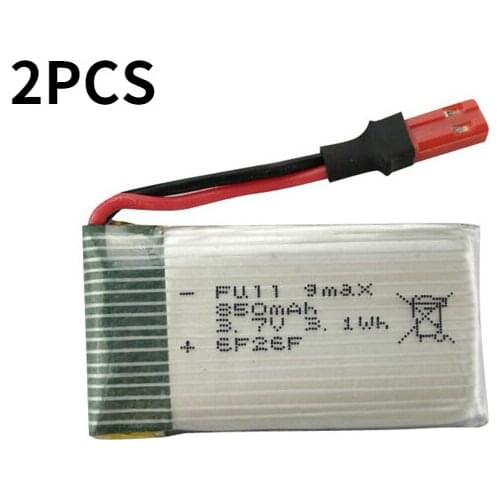 2PCS 3.7V 850mAh Battery for Syma X54HC X54HW X56W / TK110HW RC Quadcopter Spare Parts Accessories