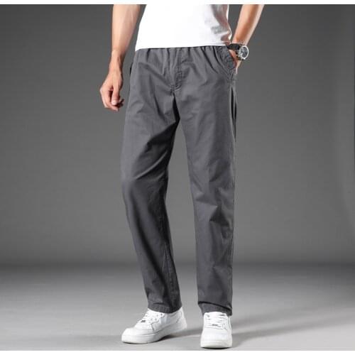 Size Plus 5XL 6XLMen Casual Pants 2021 New Plus Fat Big Cargo Pants Thin Loose Extra Large Size Elastic Waist Fat Guy Pants