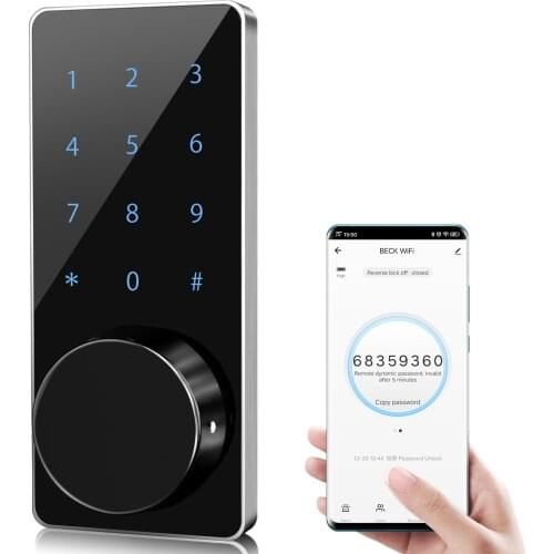 Home Smart Tuya App Wifi Digital Smart KeyPad Electronic Deadbolt Door Lock M7W unlocked by card ,code ,key and wifi app