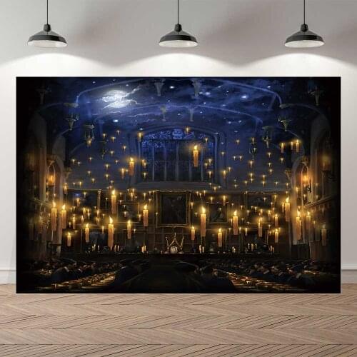 NeoBack Cartoon Fairy Candles Lunch Hall Magic Baby Children Photography Background Indoor Studio Portrait Photo Backdrop Banner