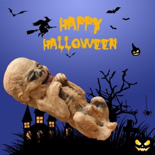 J60B 12inch Role Play Costume Doll Masquerade Props Party Supply Haunted House Decor