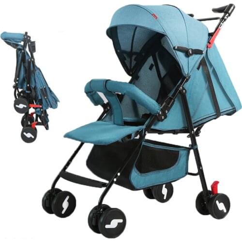 Baby Stroller Light Portable Pram Stroller For Travel Folding Baby Carriage Car Anti-shock Trolley and accessories BBSONG