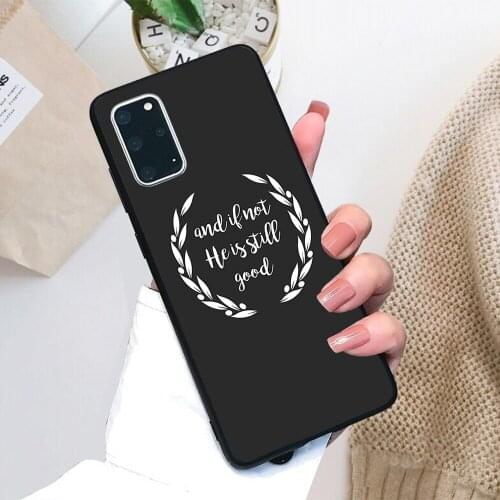 For Samsung Galaxy Christian Quote Soft TPU Black Border Samsung Galaxy Case