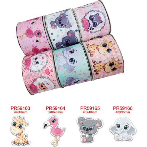 2020 new arrival 3 inch grosgrain ribbon wholesale Printed cartoon character ribbon 44786
