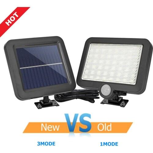 New Arrival 3 Mode COB 56 LED Solar Split Lamp Motion Sensor Waterproof Outdoor Lighting Night lamp yard path garden solar light