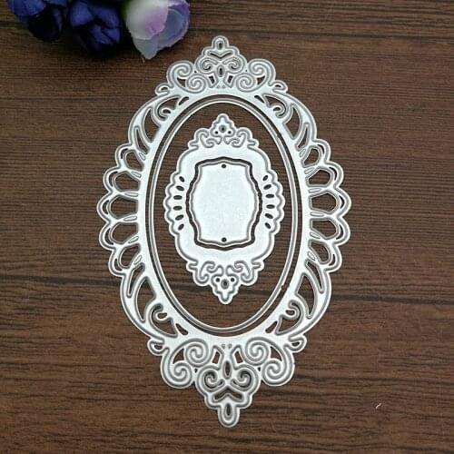 Oval lace Metal Cutting Dies Stencils for DIY Scrapbooking/photo album Decorative Embossing DIY Paper Cards