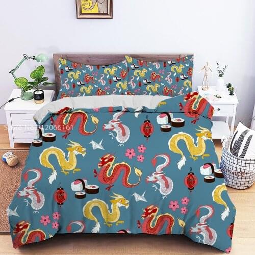 Cartoon Animal Series Duvet Cover 2/3 PCS Cute Elephant Penguin Bedding Sets Pillowcase Home Textiles Single Twin Full Queen