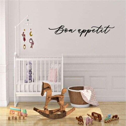 Bon Appetit Wall Sticker Quote Wall Decal For Bedroom Living Room Home Decoration Vinyl Art Mural DW6004