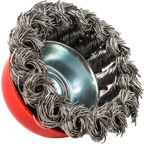 2PCS/Set Wire Wheel Brushed 2.5 Inch Wire Cup Brush Abrasive Steel Grinding Wheel Rust Removal Grinder Accessories