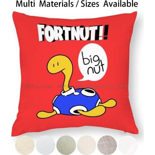 Shuckle Fortnut! Pillow Case Throw Pillow Cover Cotton Linen Flax Fortnut Shuckle Shiny Gamer Rpg Pocket Monsters Big Nut Epic