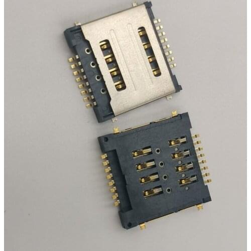 10Pcs Sim Card Reader Slot Tray Holder Connector Socket For Lenovo A780 A520 A580 P90W A529 S850E A690 A370 E A800 S720 S720I