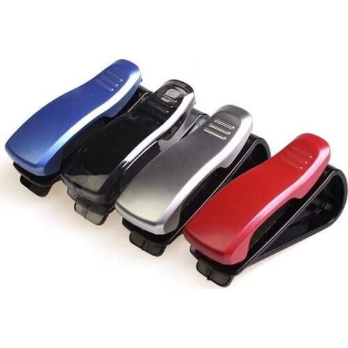 Sun Visor Glasses Cases Sunglasses Eyeglasses Holder Portable Auto Fastener Clip Decoration Car Ornament Interior Accessories