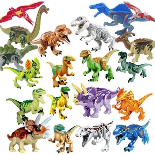 Creators Jurassic Dinosaurs World Park Dinosaur Raptor Protection Zone Building Blocks Set Kids Toy Juguetes Creator Animals Kit