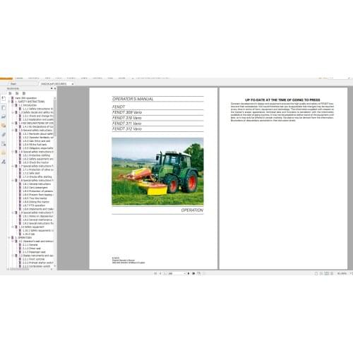 FENDT TRACTOR 22.2GB PDF EN Diagrams, Operator Manual & Workshop Manuals English EN DVD