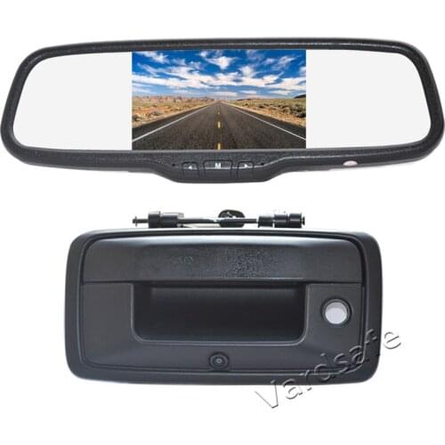 Vardsafe | Rear View Reversing Backup Camera + Clip-on Mirror Monitor for Chevrolet Silverado 1500 2500HD 3500HD (2014-2018)