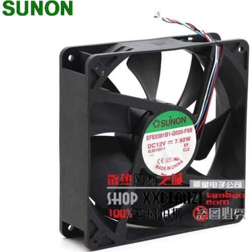 For Sunon EFE0381B1-Q020-F9B 12V 14CM 140mm 7.92W PWM server inverter cooling fan
