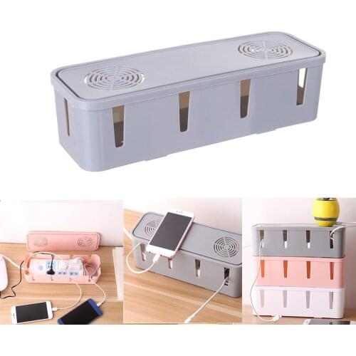 Socket Storage Box Creative Cable Extension Wire Organizer Desktop Power Gadget Bin Mobile Charger Electrical Plastic Holder