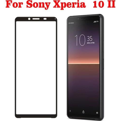 Full Cover High aluminum Tempered Glass For Sony Xperia 10 II Screen Protector protective film For Sony Xperia 10 III glass