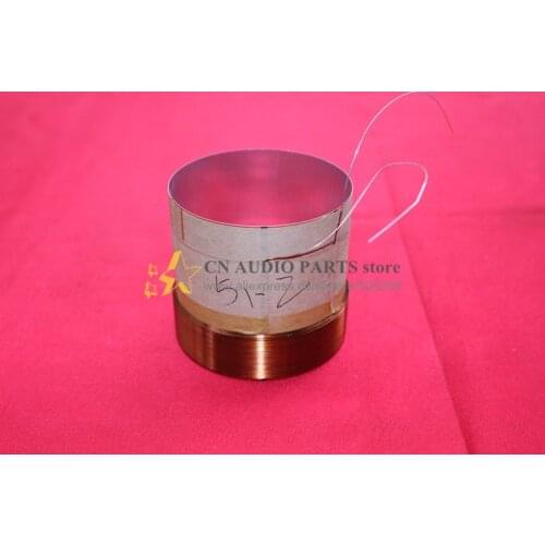 1 pcs ID: 51.2mm OD: 54mm White aluminous skeleton for repair 8 ohm woofer Bass speaker ( 4 F ) 4 layer winding voice coil