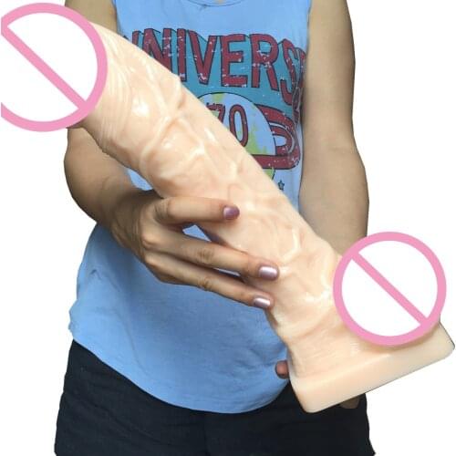 14.56" 370mm Extreme Biggest Dildo Super Thick Huge Dildo mould for sex shop Penis Dick Dong Sex Toy sex product for woman