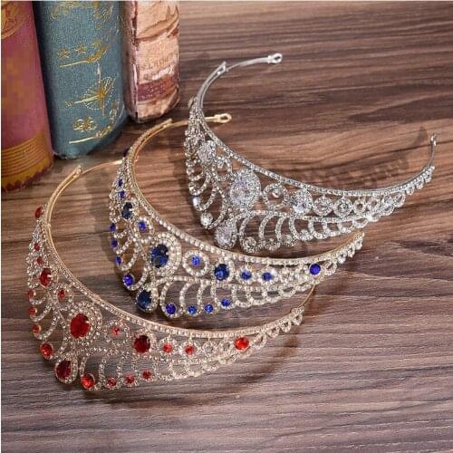 2020 Luxury Wedding Bridal Crystal Tiara Crowns Princess Queen Pageant Prom Rhinestone Tiara Headband Wedding hair accessories