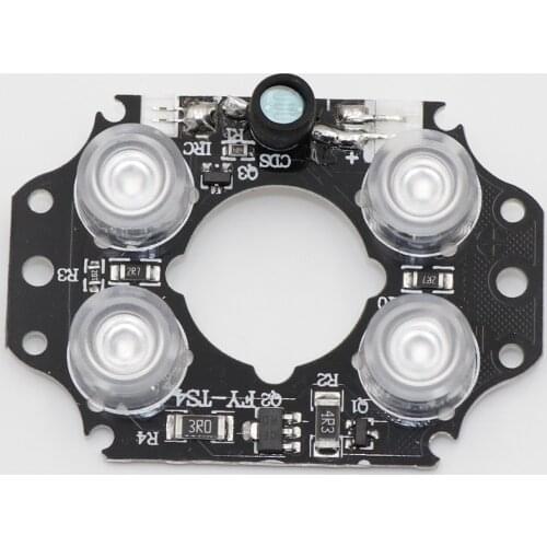 60 degrees CCTV Accessories infrared light 4 pcs Array IR LED board for Surveillance cameras night vision Size 54.5mm * 38.5mm