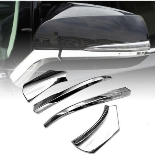 4pcs Chrome Rear Side View Rearview Mirror Trim Cover For Toyota Rav4 Rav 4 2019 2020 Accessories