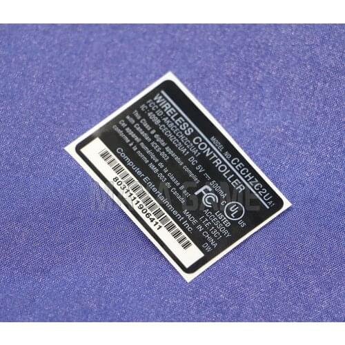 5pcs/lot high quality back label Housing Shell Sticker Seals For Playstations 3 PS3 Wireless Controller OCGAME