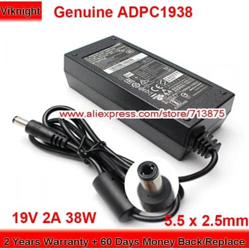 Genuine ADPC1938 AC Adapter 19V 2A 38W Charger ADPC1936 for Philips 226V4TFB/93 220C4LSB 247E6QSD LCD MONITOR Power Supply