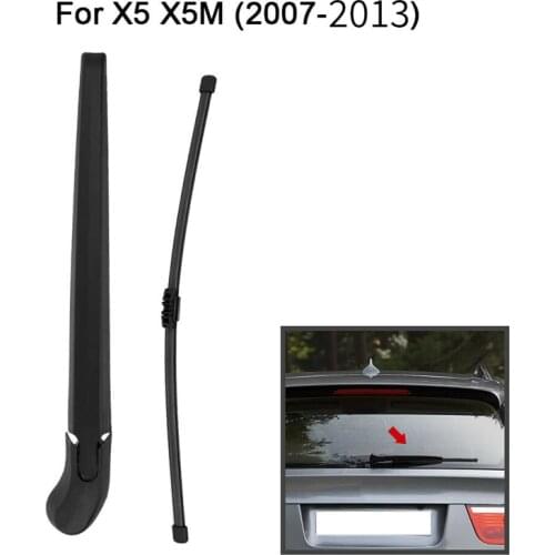 AU05 -Car Rear Window Windshield Wiper Arm & Blade Complete Replacement Set For-BMW E70 X5 X5M 2007-2013
