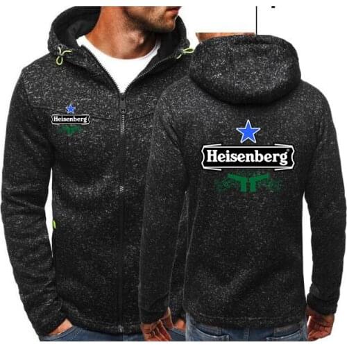 Walter White Casual Breaking Bad Wear Zipper Tide Heisenberg Streetwear Women Jacquard Hoodies Fleece Jacket Fall Sweatshirts LV