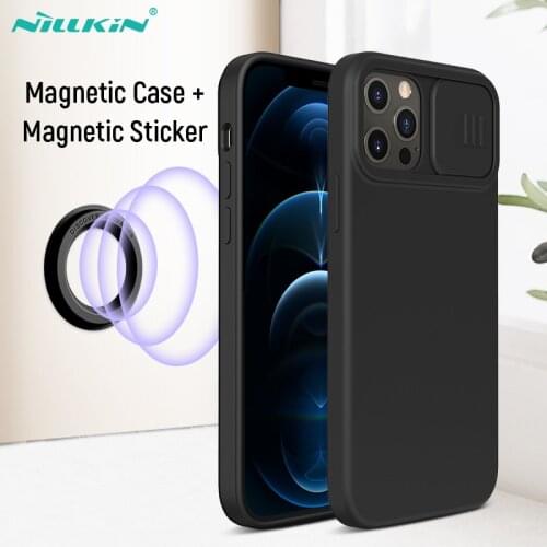 Magnetic Case For iPhone 12 Pro Max Nillkin Liquid Silicone Case For iPhone 13 Magsafe Car Holder For iPhone 12 Magnetic Sticker