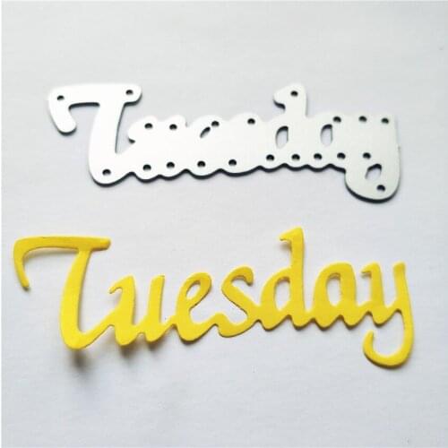 Metal Tuesday paper die cutting dies for Scrapbooking/DIY Easter wedding Halloween Easter card