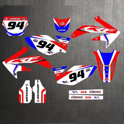 Motorcycle 3M Decals Stickers Backgrounds Graphics kits For Honda CRF450 CRF450R 2005 2006 2007 2008 For Honda 450 CRF 2008-2005